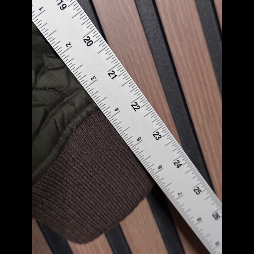 Artizia Parka Jacket Small Wool Nylon Puffer Quilted Sherpa Lined Open Front TNA - Picture 5 of 8